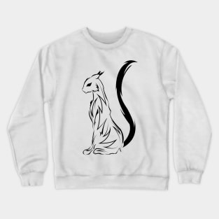 sphynx tribal cat tattoo Crewneck Sweatshirt